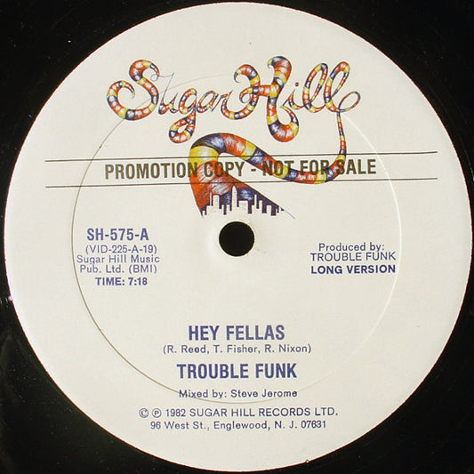 Trouble Funk : Hey Fellas (12", Promo)