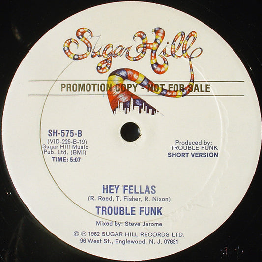 Trouble Funk - Hey Fellas vinyl record, 12" (Very Good Plus (VG+)) | Lulo Records