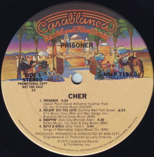 Cher : Prisoner (LP, Album, Promo, 25 )