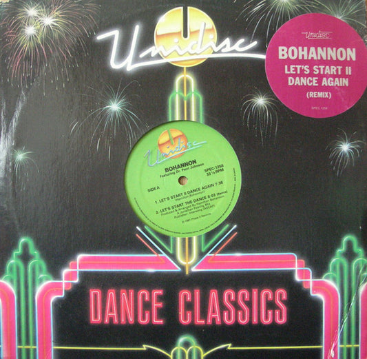 Hamilton Bohannon : Let's Start II Dance Again / Let's Start The Dance (Remix) / Let's Start The Dance III (12", Gre)