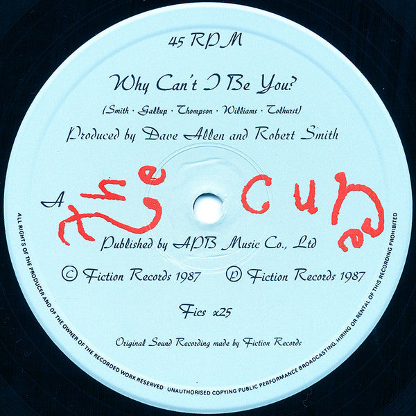 The Cure : Why Can't I Be You? (12" Remix) (12", Single, DMM)