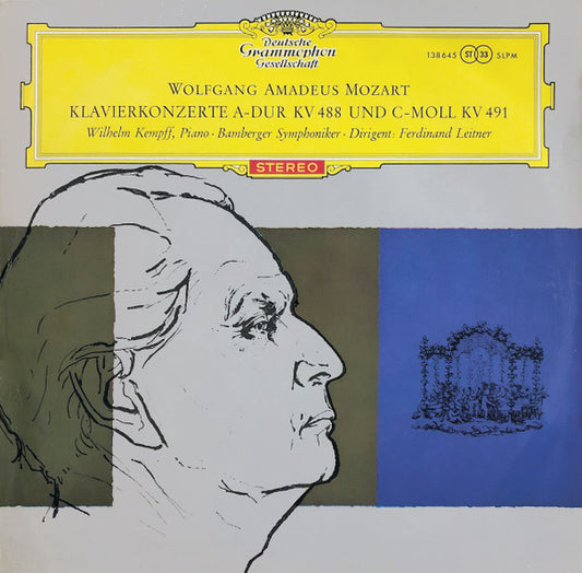Wolfgang Amadeus Mozart - Wilhelm Kempff, Bamberger Symphoniker, Ferdinand Leitner : Klavierkonzerte A-Dur KV 488 Und C-Moll KV 491 (LP)
