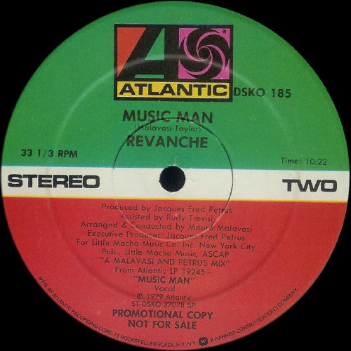 Revanche : You Get High In N.Y.C. / Music Man (12", Promo)