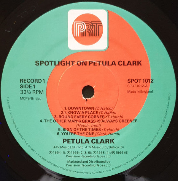 Petula Clark : Spotlight On Petula Clark (2xLP, Comp)