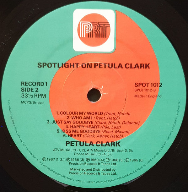 Petula Clark : Spotlight On Petula Clark (2xLP, Comp)