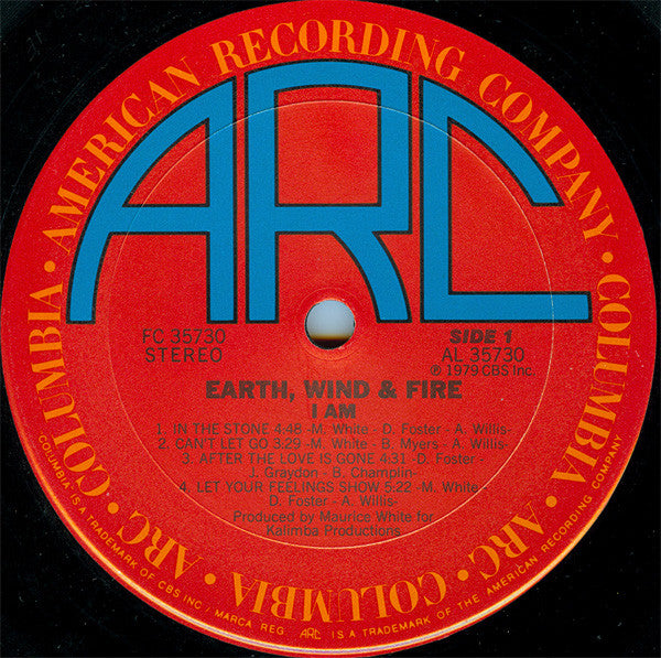 Earth, Wind & Fire : I Am (LP, Album, Ter)