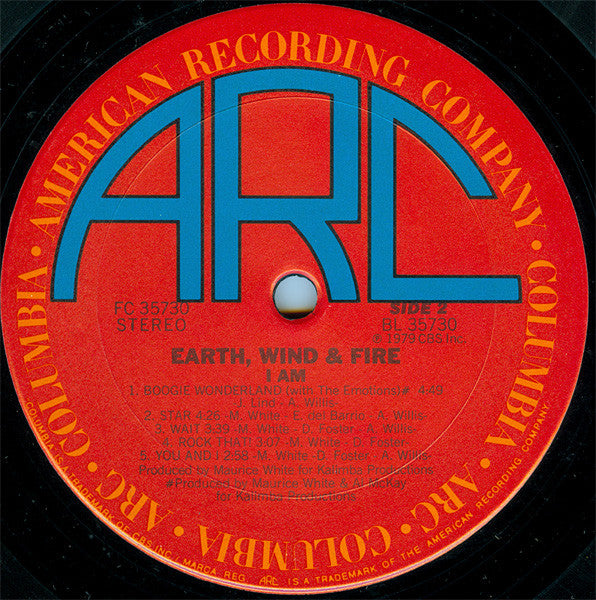 Earth, Wind & Fire : I Am (LP, Album, Ter)