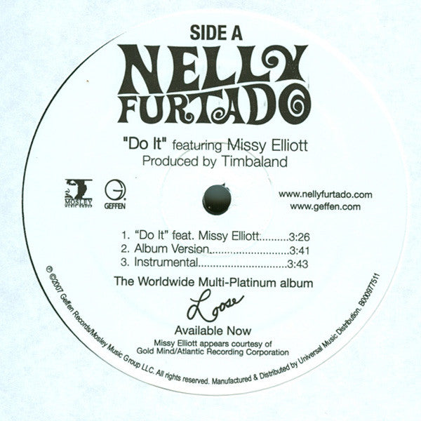 Nelly Furtado Featuring Missy Elliott : Do It / Say It Right (12")