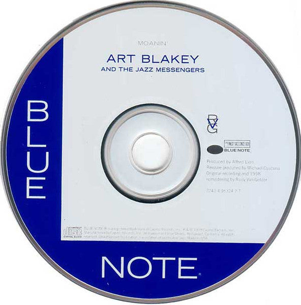 Art Blakey & The Jazz Messengers : Moanin' (CD, Album, RE, RM, EMI)