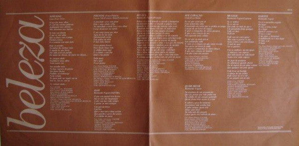 Raimundo Fagner : Beleza (LP, Album)