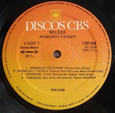 Raimundo Fagner : Beleza (LP, Album)