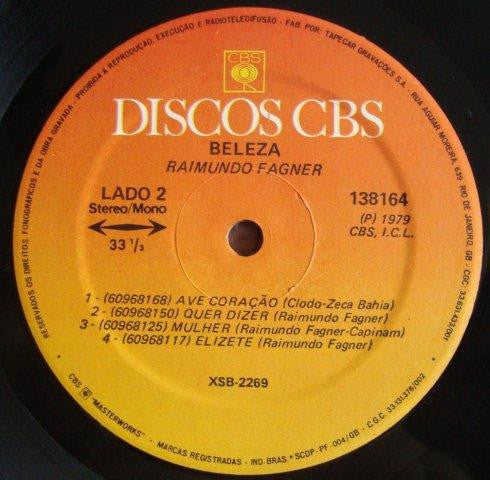 Raimundo Fagner : Beleza (LP, Album)