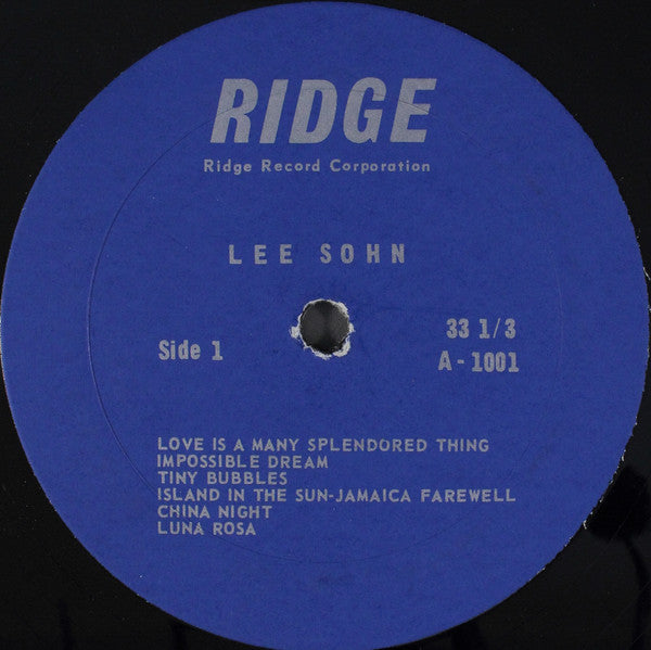 Lee Sohn : Lee Sohn At The Place Pigalle (LP, Mono)