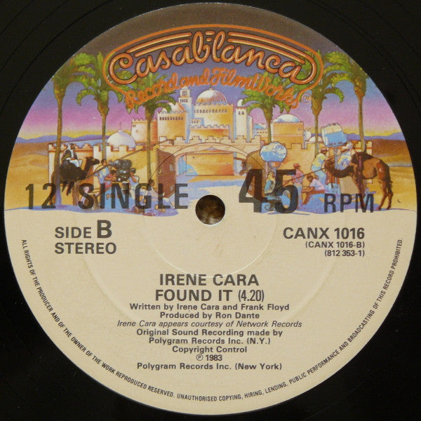 Irene Cara : Flashdance... What A Feeling (Remix) (12", Single, Orl)