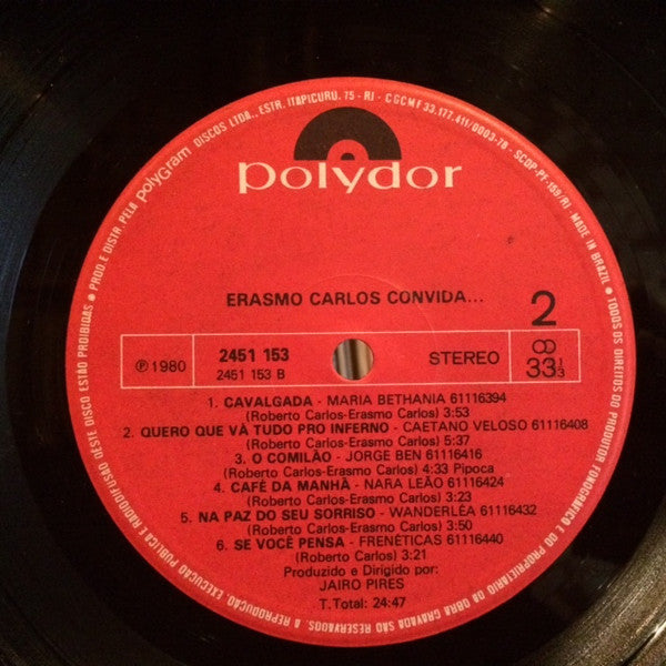Erasmo Carlos : Erasmo Carlos Convida... (LP, Album, Gat)