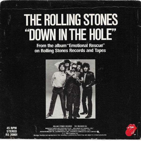 The Rolling Stones : Emotional Rescue (7", Single)