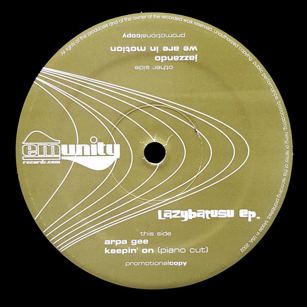 Lazybatusu : Lazybatusu EP (12", EP, Promo)