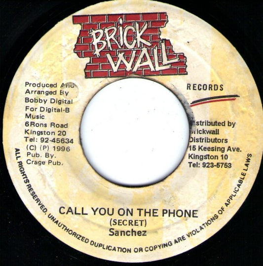 Sanchez : Call You On The Phone (7")