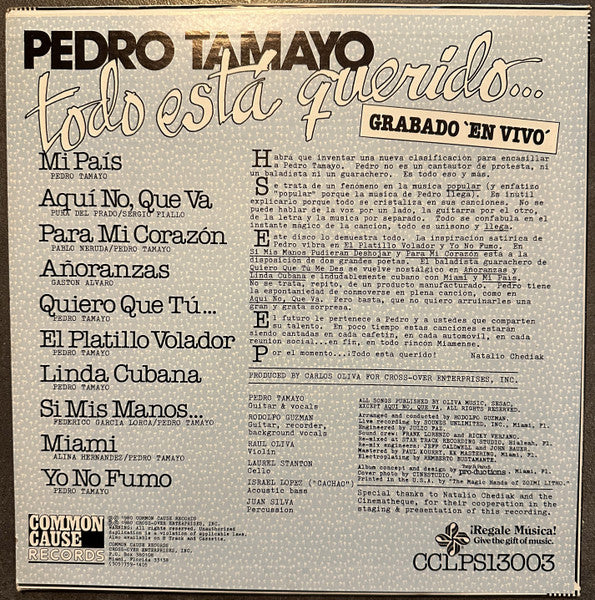 Pedro Tamayo : Todo Esta Querido … (LP, Album)