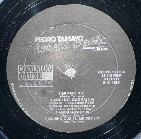 Pedro Tamayo : Todo Esta Querido … (LP, Album)