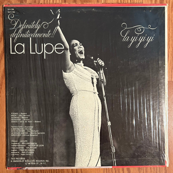 La Lupe : Definitely Definitivamente!! La Yi-Yi-Yi (LP)