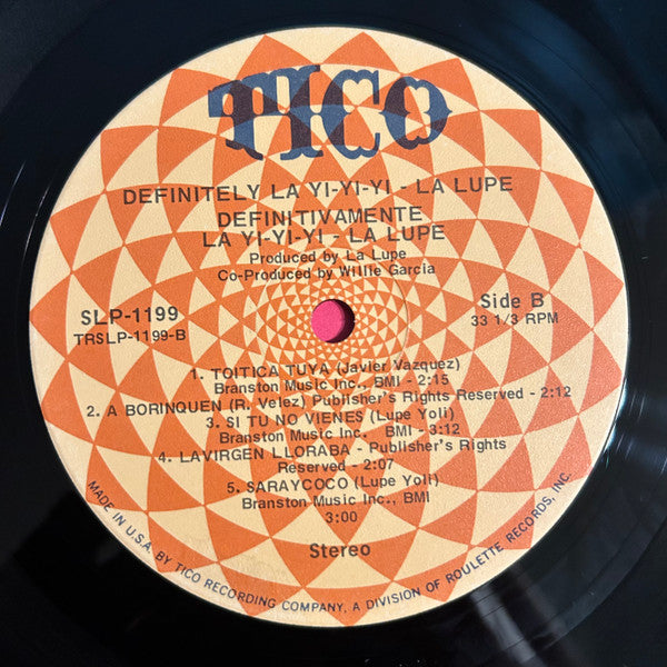 La Lupe : Definitely Definitivamente!! La Yi-Yi-Yi (LP)
