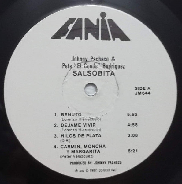 Johnny Pacheco & Pete Rodriguez : Salsobita (LP, Album)
