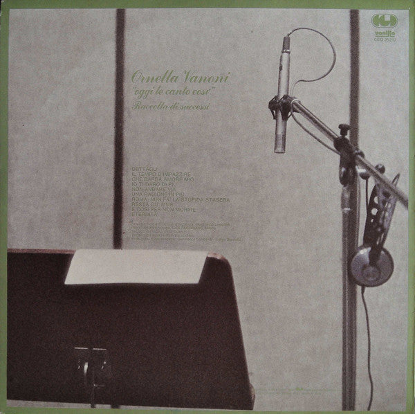 Ornella Vanoni : ”Oggi Le Canto Così” N.4 - Raccolta Di Successi (LP, Album)