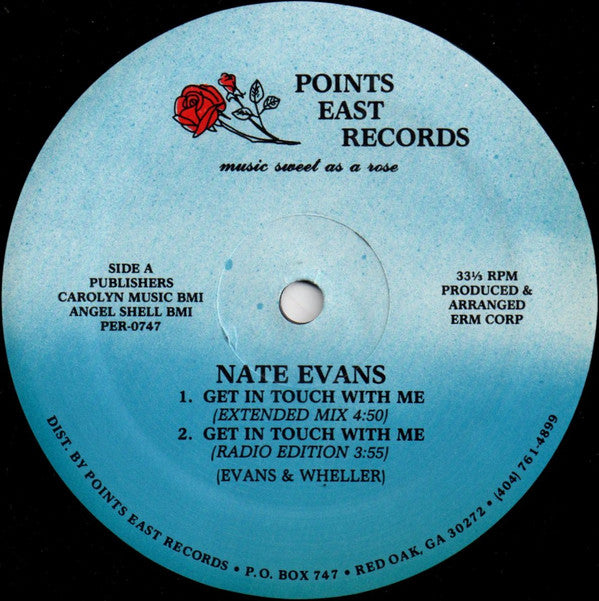 Nate Evans : Get In Touch With Me (12")