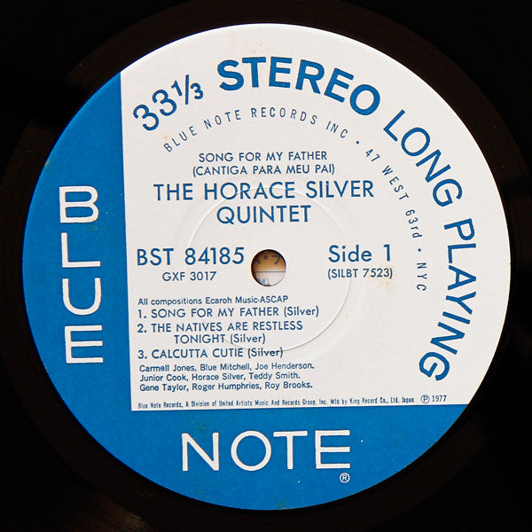 The Horace Silver Quintet : Song For My Father (Cantiga Para Meu Pai) (LP, Album, Ltd, RE)