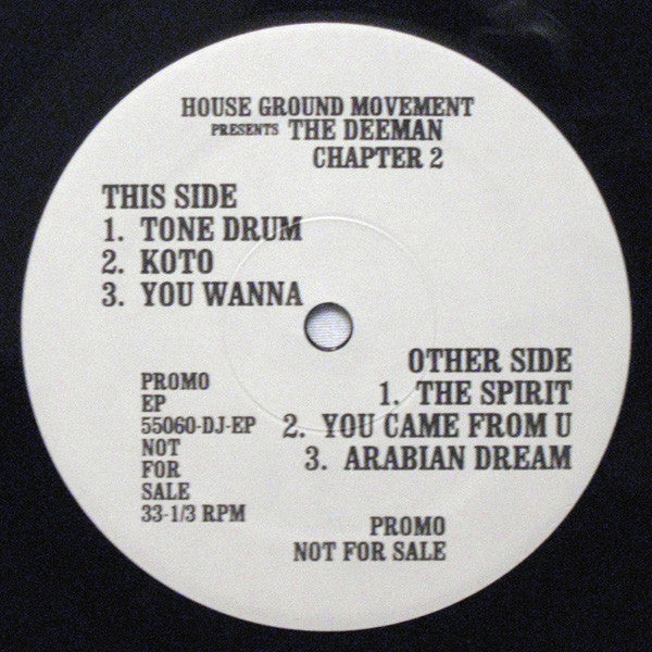 House Ground Movement Presents Deeman : Moonroof EP Chapter 2 (12", EP, Promo)