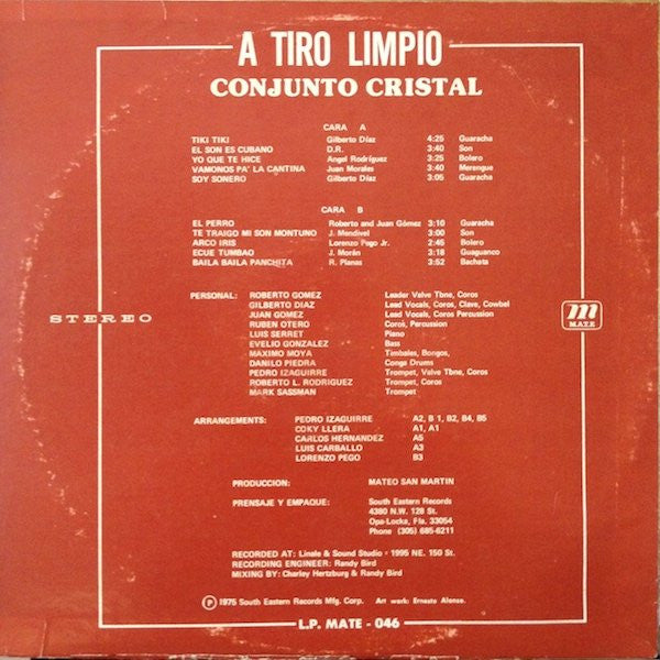 Conjunto Cristal (3) : A Tiro Limpio (LP, Album)