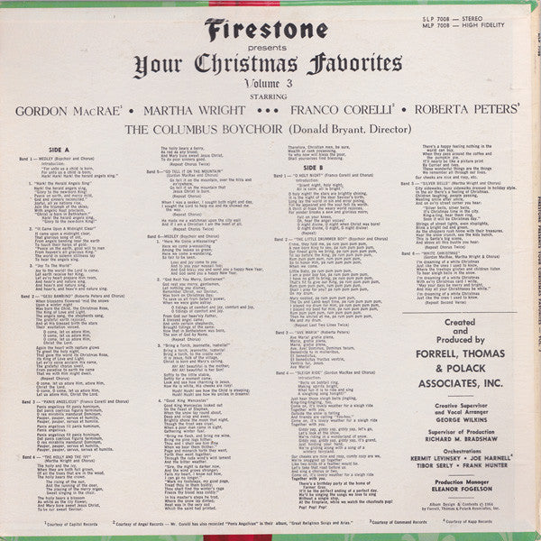 Various : Your Christmas Favorites Volume 3 (LP, Album, Mono)