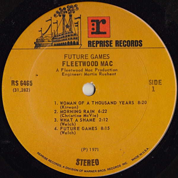 Fleetwood Mac : Future Games (LP, Album, Yel)