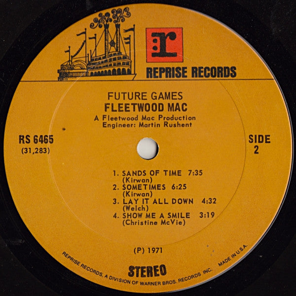 Fleetwood Mac : Future Games (LP, Album, Yel)