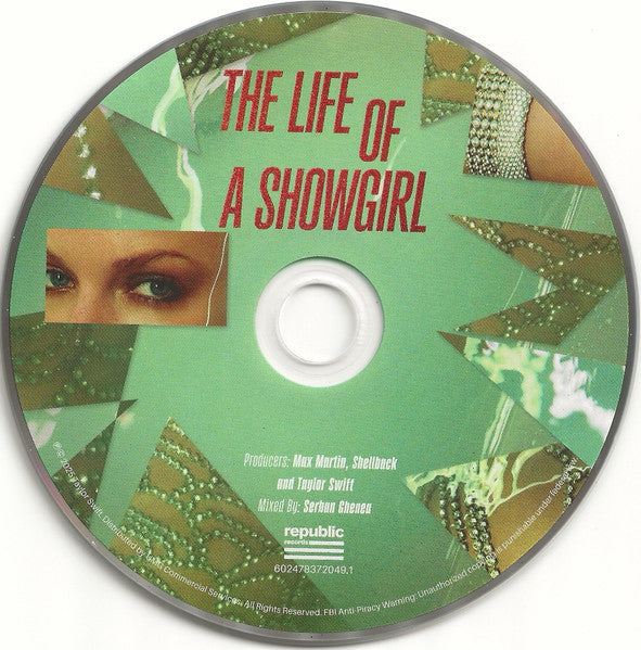 Taylor Swift : The Life Of A Showgirl (CD, Album + Box, Dlx, Ltd, Swe)