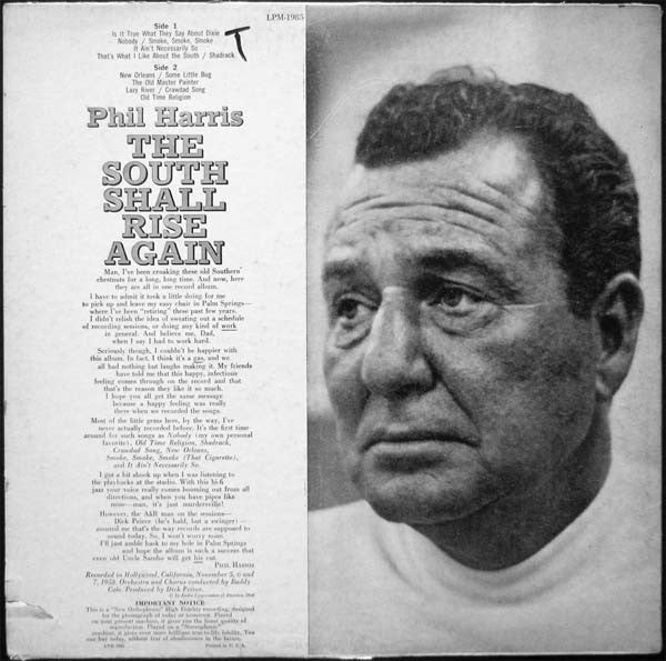Phil Harris : The South Shall Rise Again (LP, Album)