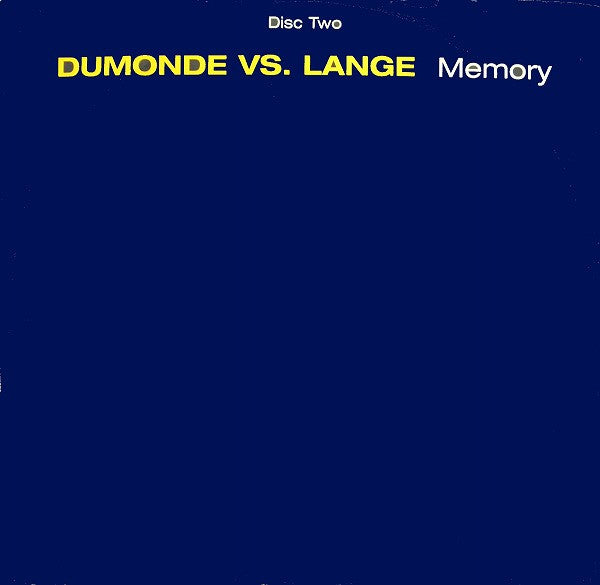 DuMonde Vs. Lange : Memory (12", Dis)