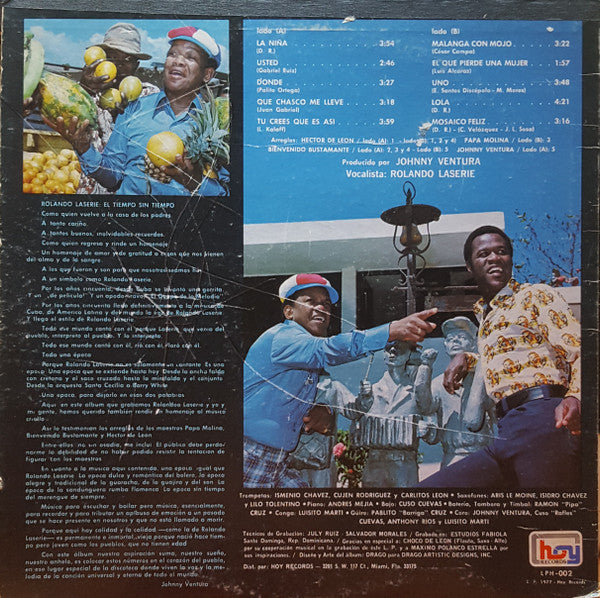 Rolando La Serie Con Johnny Ventura Y Su Combo : 2 Ases Al Tiro (LP, Album)