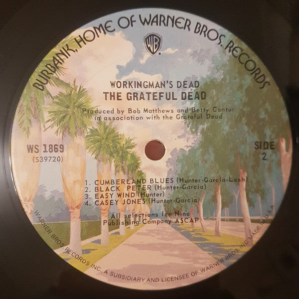 The Grateful Dead : Workingman's Dead (LP, Album, RE)