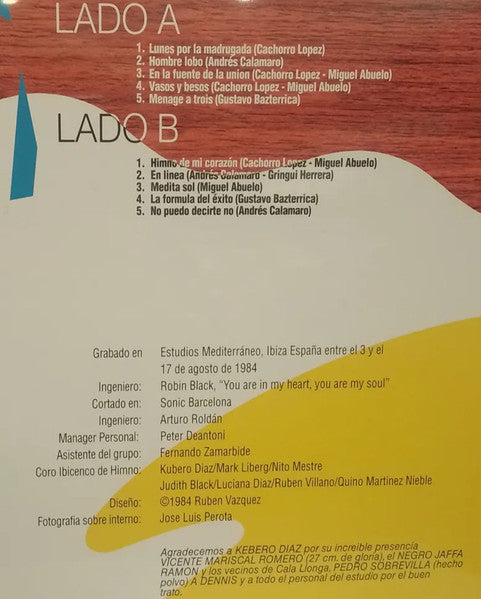 Los Abuelos De La Nada : Himno De Mi Corazón  (LP, Album, RE)