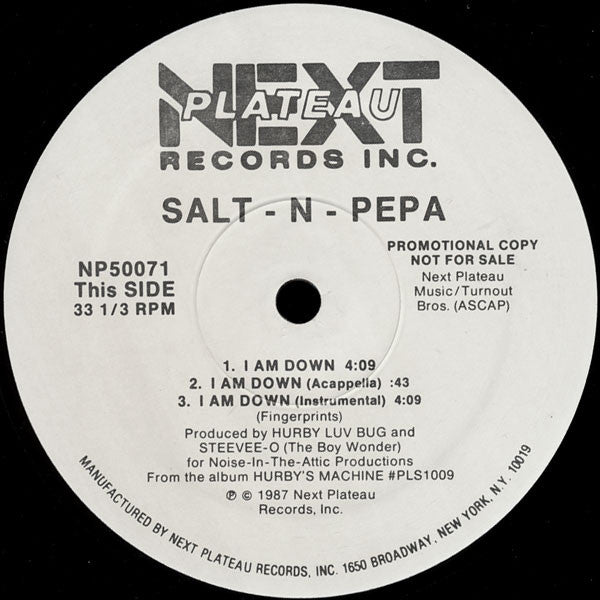 Salt 'N' Pepa : I Am Down / Chick On The Side (12", Promo)