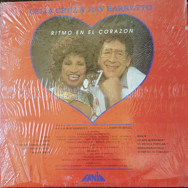Celia Cruz & Ray Barretto : Ritmo En El Corazon (LP, Album)