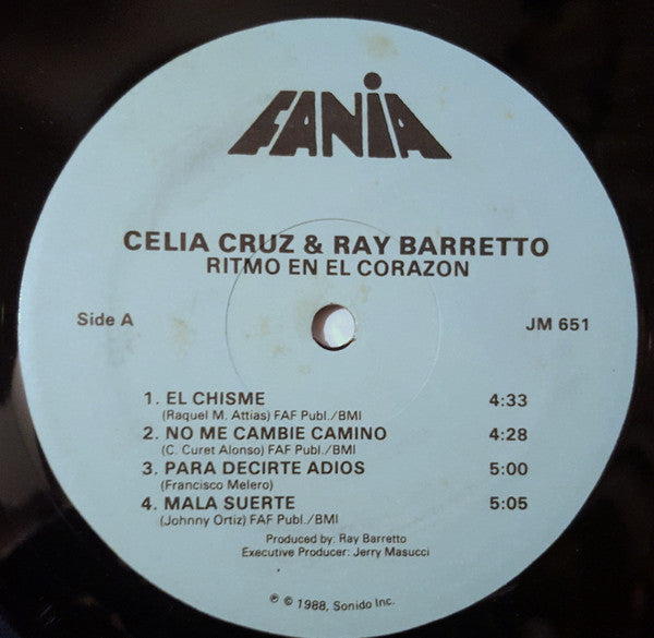 Celia Cruz & Ray Barretto : Ritmo En El Corazon (LP, Album)