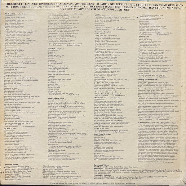 Jimmy Buffett : A White Sport Coat And A Pink Crustacean (LP, Album, RP, San)