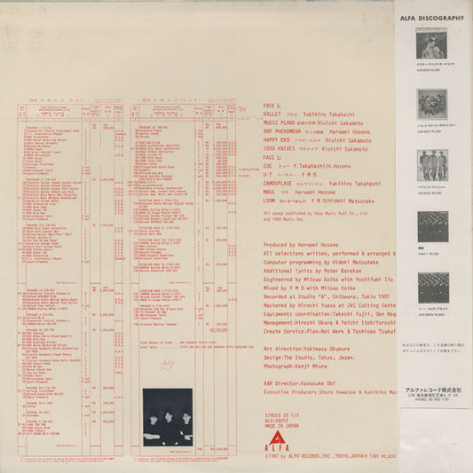 YMO* - BGM vinyl record, LP (Very Good Plus (VG+)) | Lulo Records