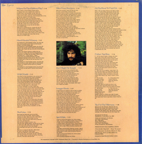 Cat Stevens : Tea For The Tillerman (LP, Album, RE)