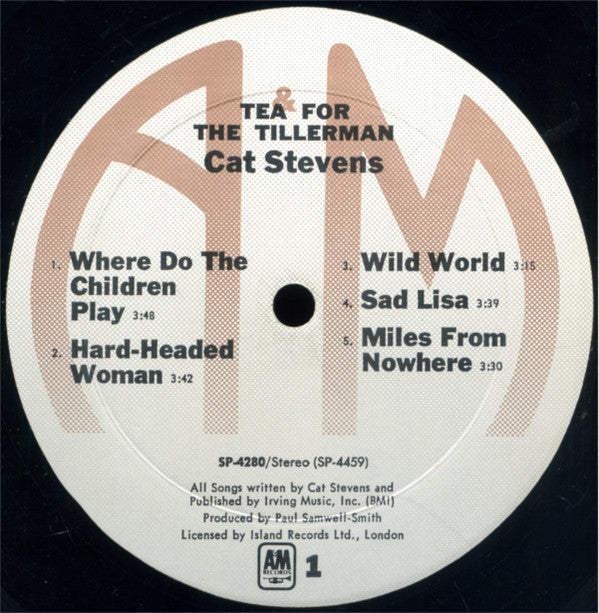 Cat Stevens : Tea For The Tillerman (LP, Album, RE)