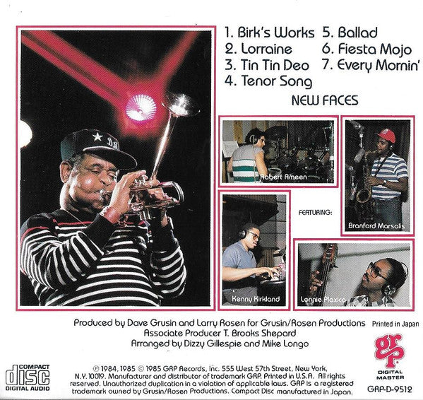 Dizzy Gillespie : New Faces (CD, Album)