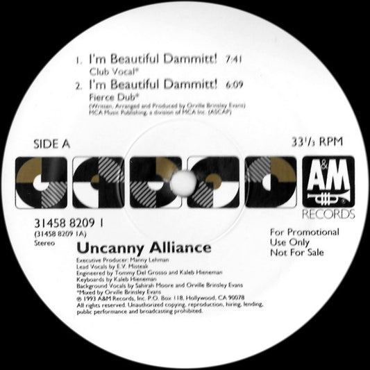 Uncanny Alliance - I'm Beautiful Dammitt! vinyl record, 2x12" (Near Mint (NM or M-)) | Lulo Records